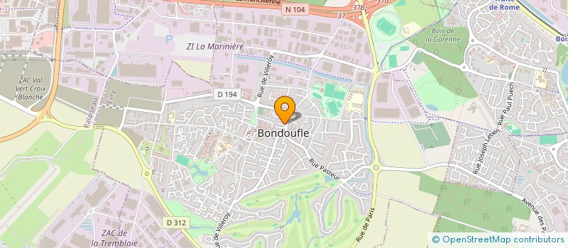 localisation de l'entreprise MONSIEUR ANTHONY DA SILVA à BONDOUFLE