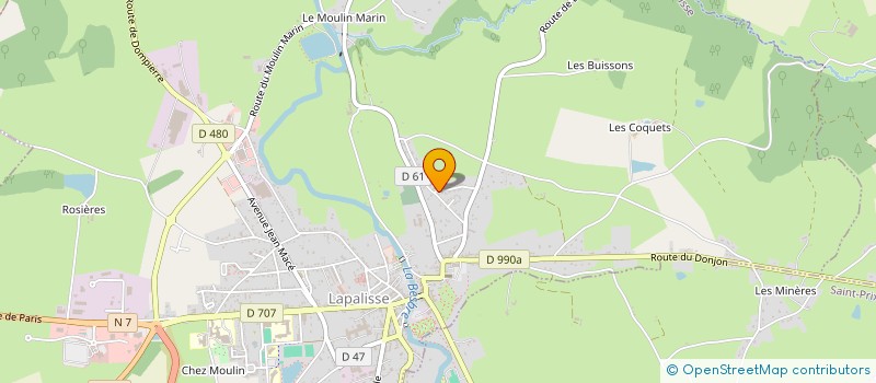 localisation de l'entreprise MONSIEUR ANTHONY DA VEIGA  LAPALISSE