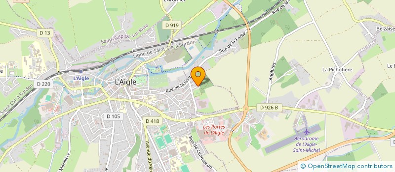 localisation de l'entreprise MONSIEUR ANTHONY DALBERA à L'AIGLE