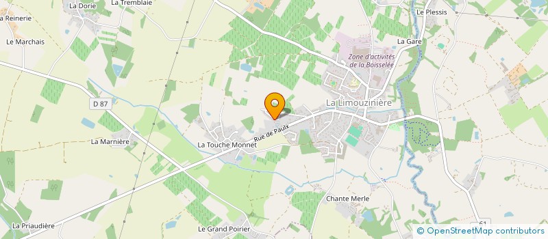 localisation de l'entreprise MONSIEUR ANTHONY DAMIEN  LA LIMOUZINIERE