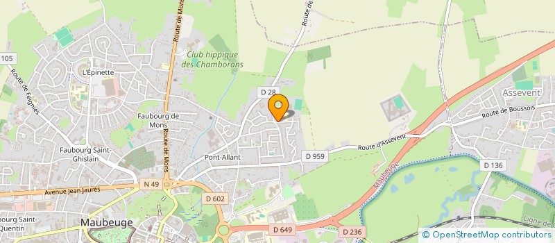 localisation de l'entreprise MONSIEUR ANTHONY DANIEL ERIC DELAPORTE  MAUBEUGE