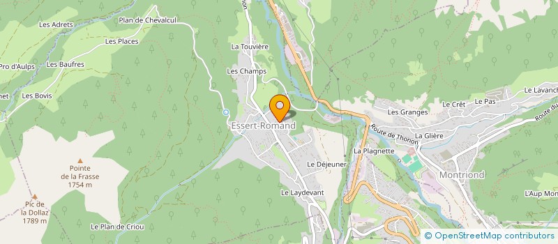 localisation de l'entreprise MONSIEUR ANTHONY DAVIS  ESSERT-ROMAND