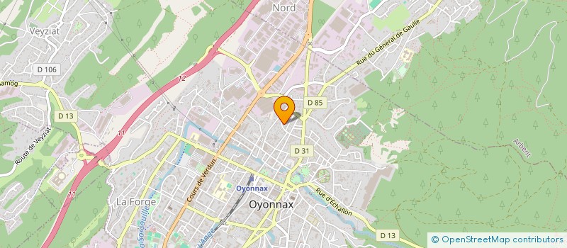 localisation de l'entreprise MONSIEUR ANTHONY DE FRANCO à OYONNAX