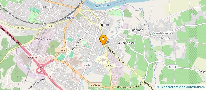 localisation de l'entreprise MONSIEUR ANTHONY DE LIMA  LANGON