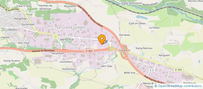 localisation de l'entreprise MONSIEUR ANTHONY DEBOSSCHER  QUIMPER