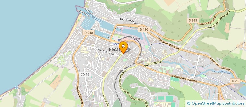 localisation de l'entreprise MONSIEUR ANTHONY DECHAMP  FECAMP