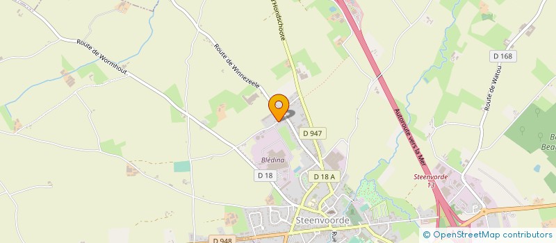 localisation de l'entreprise MONSIEUR ANTHONY DECLERCK à STEENVOORDE