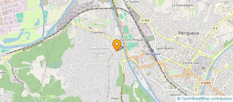 localisation de l'entreprise MONSIEUR ANTHONY DECUZZI à COULOUNIEIX-CHAMIERS