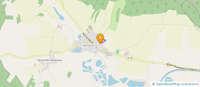 localisation de l'entreprise MONSIEUR ANTHONY DEGAUGUE  VENDRESSE