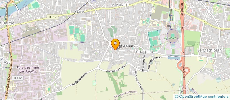 localisation de l'entreprise MONSIEUR ANTHONY DEGUILLIEN  DECINES-CHARPIEU