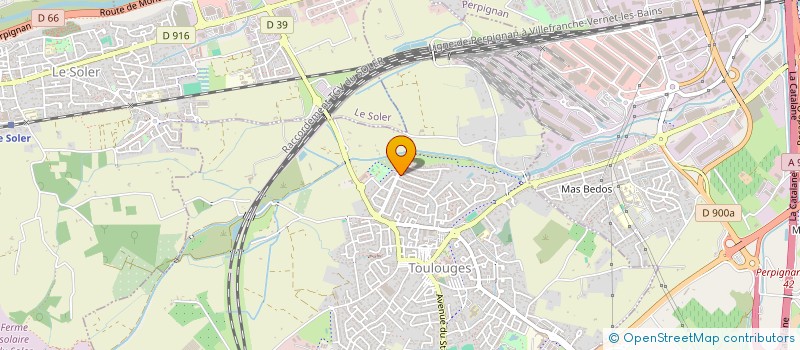 localisation de l'entreprise MONSIEUR ANTHONY DELHOSTE  TOULOUGES