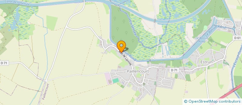 localisation de l'entreprise MONSIEUR ANTHONY DELILLE  PAILLENCOURT
