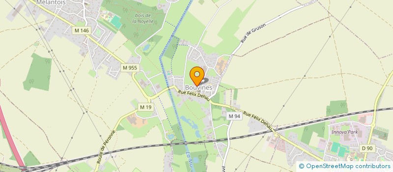 localisation de l'entreprise MONSIEUR ANTHONY DELVALLEE  BOUVINES