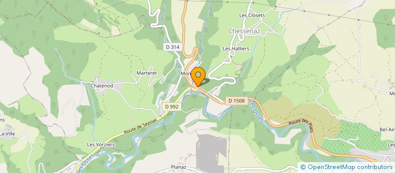 localisation de l'entreprise MONSIEUR ANTHONY DELVOIX  CHESSENAZ