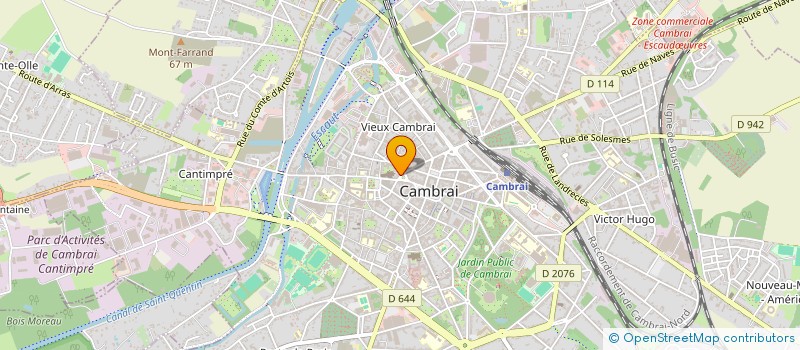 localisation de l'entreprise MONSIEUR ANTHONY DERONCE à CAMBRAI