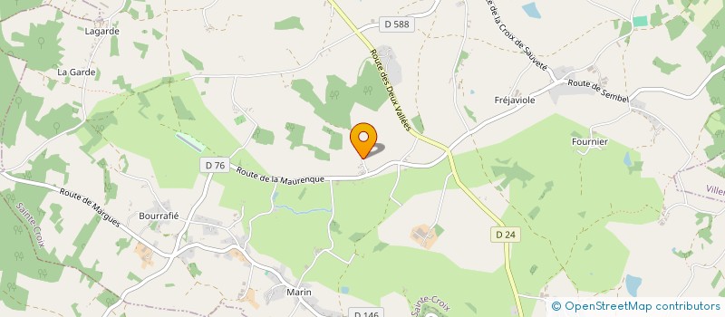 localisation de l'entreprise MONSIEUR ANTHONY DERUME  SAINTE-CROIX