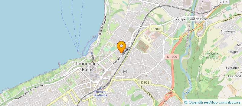 localisation de l'entreprise MONSIEUR ANTHONY DETRAZ à THONON-LES-BAINS