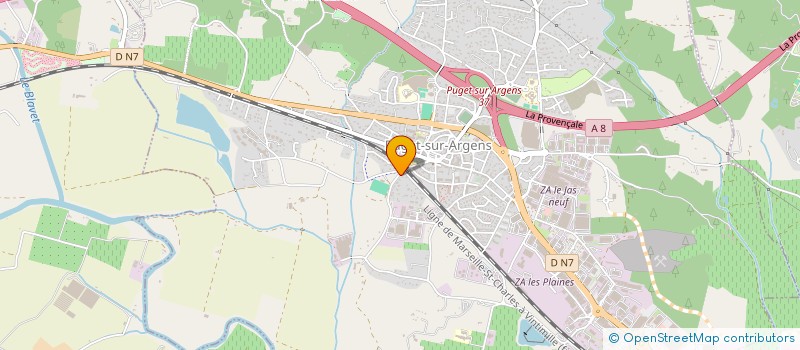 localisation de l'entreprise MONSIEUR ANTHONY DEYMARD  PUGET-SUR-ARGENS