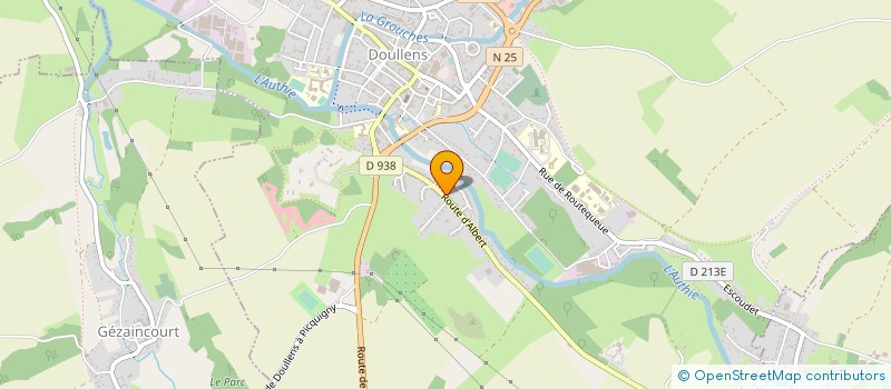 localisation de l'entreprise MONSIEUR ANTHONY DEZITTER  DOULLENS