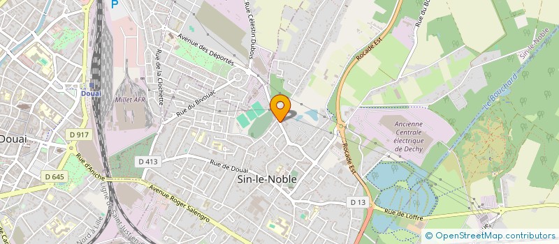 localisation de l'entreprise MONSIEUR ANTHONY DHENIN  SIN-LE-NOBLE