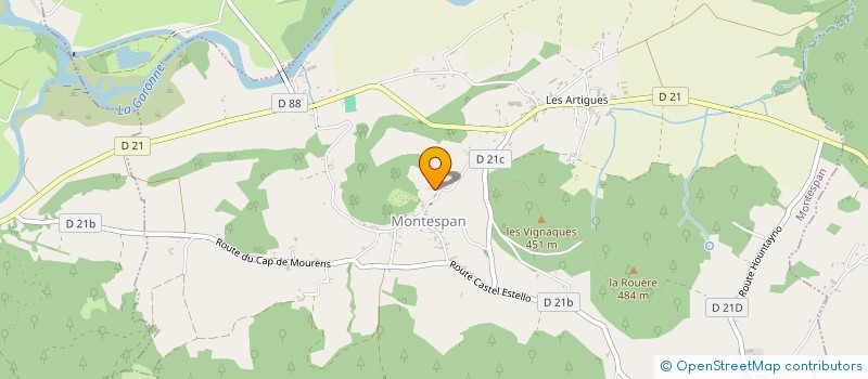 localisation de l'entreprise MONSIEUR ANTHONY DI BIASE  MONTESPAN