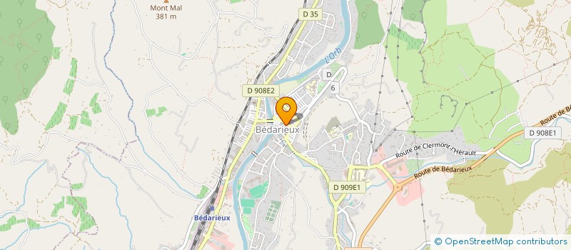 localisation de l'entreprise MONSIEUR ANTHONY DIGUET à BEDARIEUX