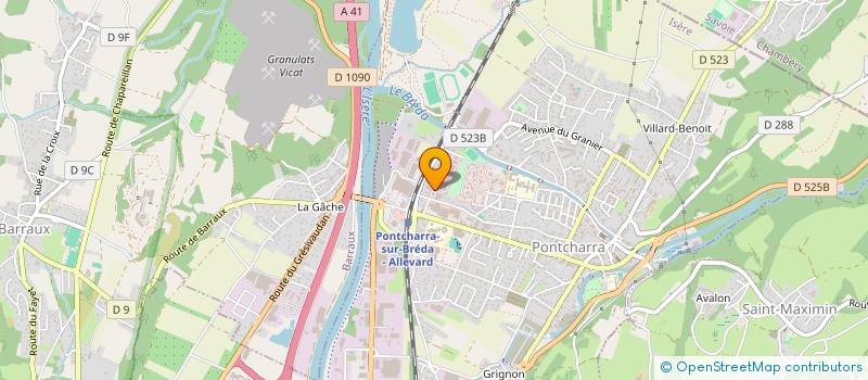 localisation de l'entreprise MONSIEUR ANTHONY DOCO  PONTCHARRA