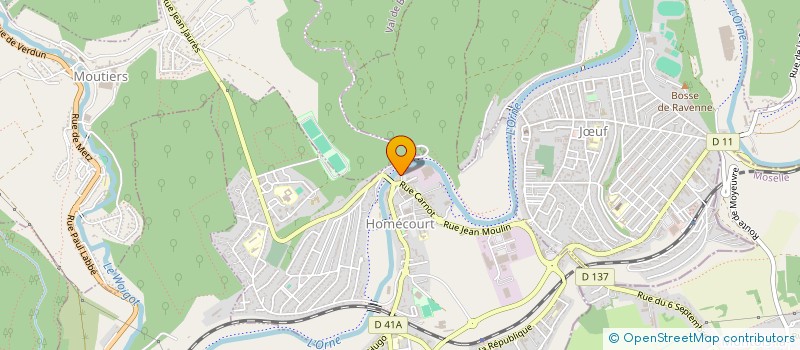 localisation de l'entreprise MONSIEUR ANTHONY DOMELIER  HOMECOURT