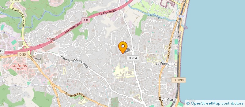 localisation de l'entreprise MONSIEUR ANTHONY DOMEREGO à ANTIBES