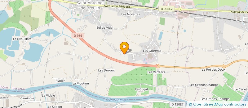 localisation de l'entreprise MONSIEUR ANTHONY DOMINIQUE  SAINT-ANTOINE-DE-BREUILH