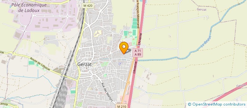 localisation de l'entreprise MONSIEUR ANTHONY DOUARRE  GERZAT
