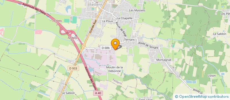 localisation de l'entreprise MONSIEUR ANTHONY DREVET  FEILLENS