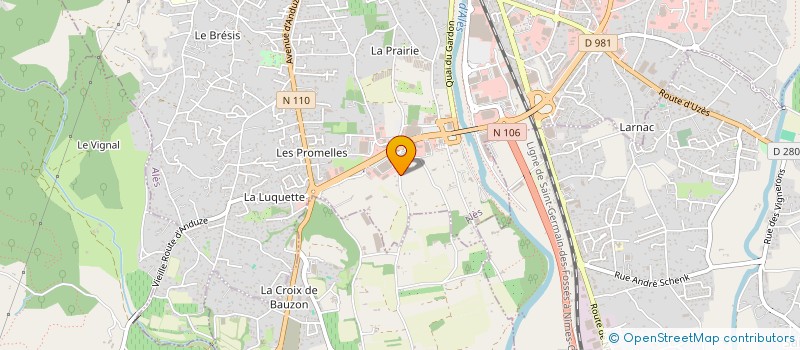 localisation de l'entreprise MONSIEUR ANTHONY DUBOIS  ALES