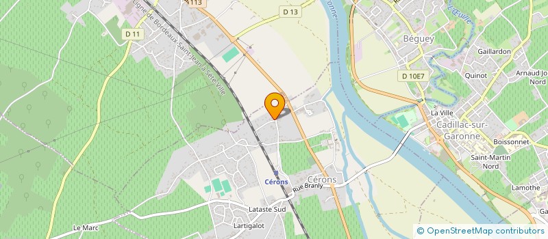 localisation de l'entreprise MONSIEUR ANTHONY DUDEZERT  CERONS