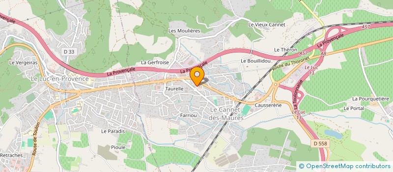 localisation de l'entreprise MONSIEUR ANTHONY DUPONT  LE CANNET-DES-MAURES