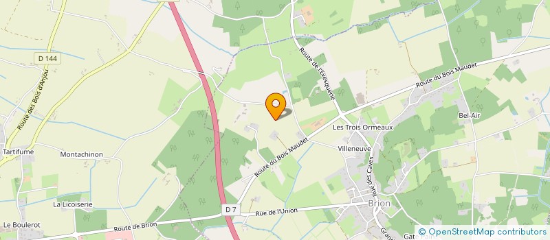 localisation de l'entreprise MONSIEUR ANTHONY DUPUY  BRISSAC LOIRE AUBANCE