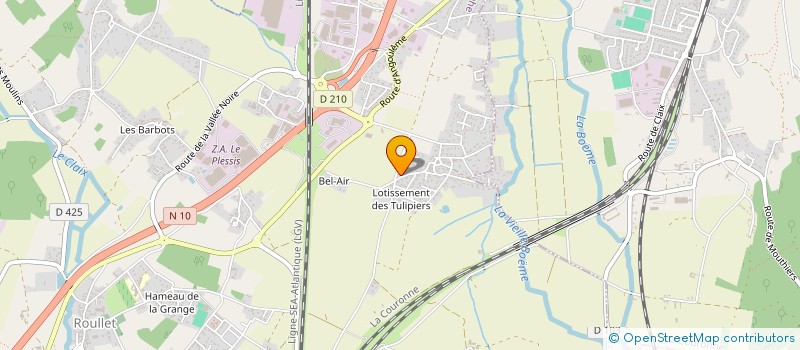 localisation de l'entreprise MONSIEUR ANTHONY DUTRIAT  ROULLET-SAINT-ESTEPHE