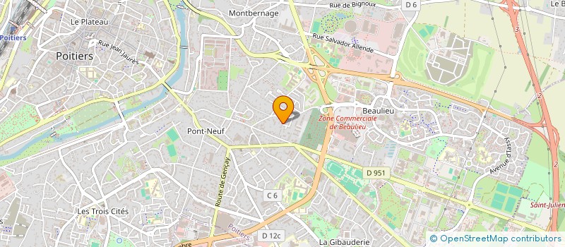 localisation de l'entreprise MONSIEUR ANTHONY DUVAL à POITIERS
