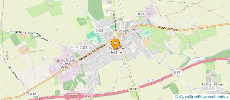 localisation de l'entreprise MONSIEUR ANTHONY EDET  YERVILLE