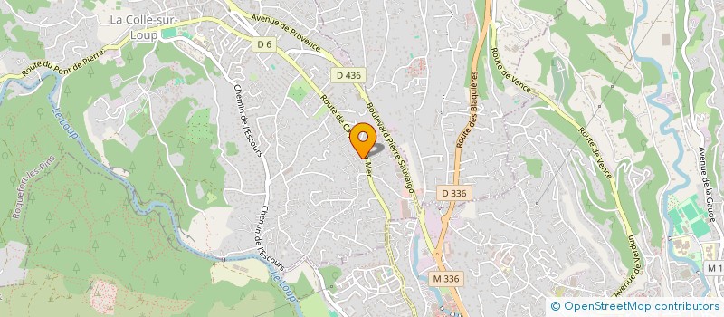 localisation de l'entreprise MONSIEUR ANTHONY EL REDA  LA COLLE-SUR-LOUP