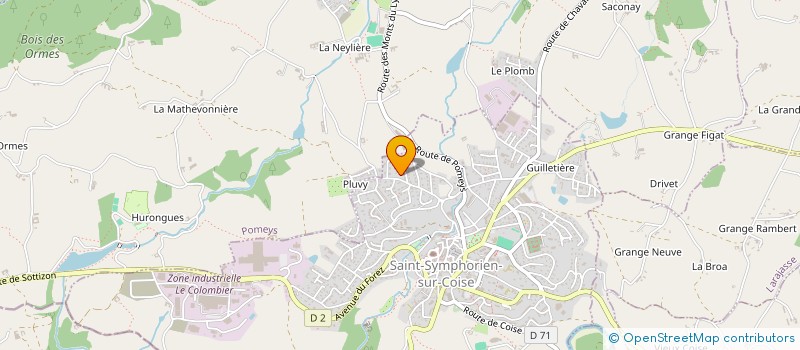 localisation de l'entreprise MONSIEUR ANTHONY ELEZAAR à SAINT-SYMPHORIEN-SUR-COISE