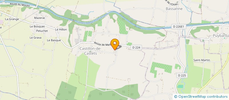 localisation de l'entreprise MONSIEUR ANTHONY ELIE  CASTETS ET CASTILLON