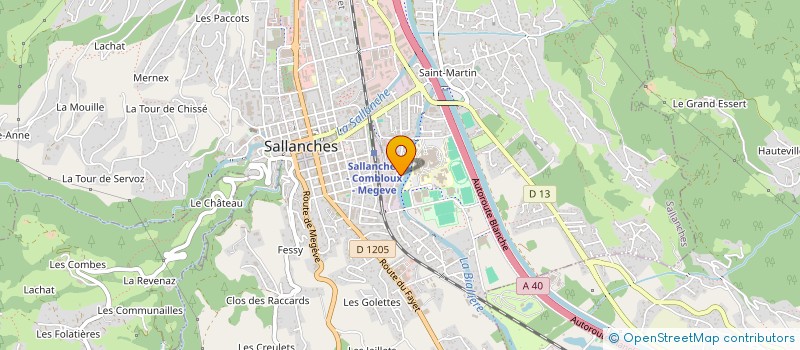 localisation de l'entreprise MONSIEUR ANTHONY ERIC GILLES THIEBAUT  SALLANCHES