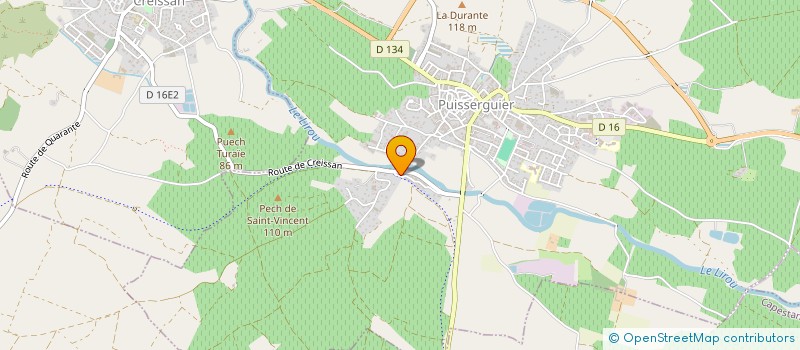 localisation de l'entreprise MONSIEUR ANTHONY ESCUDIE  PUISSERGUIER