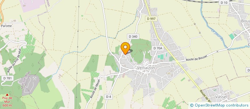 localisation de l'entreprise MONSIEUR ANTHONY ESPIRAT  VERTAIZON