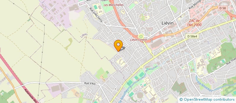 localisation de l'entreprise MONSIEUR ANTHONY FACQ  LIEVIN