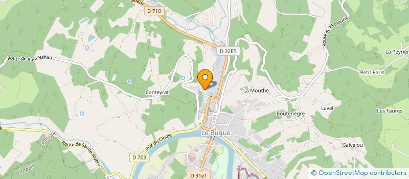 localisation de l'entreprise MONSIEUR ANTHONY FARGIER  LE BUGUE