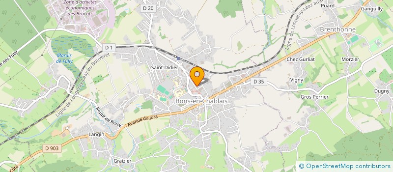 localisation de l'entreprise MONSIEUR ANTHONY FARINA  BONS-EN-CHABLAIS