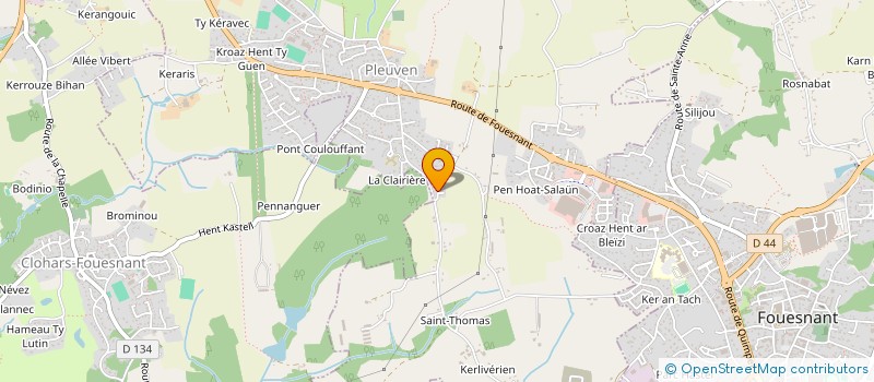 localisation de l'entreprise MONSIEUR ANTHONY FARINELLI  BENODET