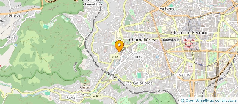 localisation de l'entreprise MONSIEUR ANTHONY FAUCHER  CHAMALIERES